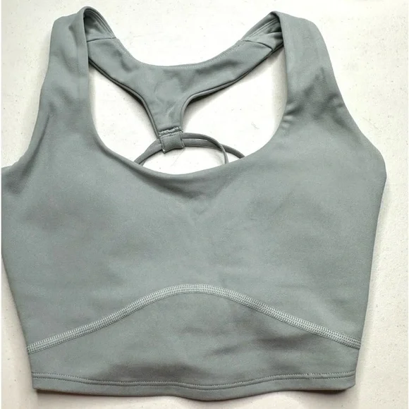 L*Space Active Sage Push It Top Scoop Neck strappy sports bra NWT. Size XL #72 - Picture 1 of 8